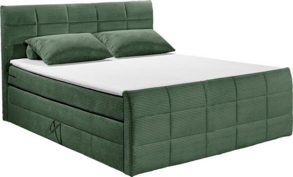 ED EXCITING DESIGN Boxspringbett Bolivia, harte Seite mit Kokosmatte, weiche Seite mit Filzabdeckung