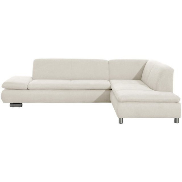 Max Winzer® Ecksofa Terrence Sofa 2,5-Sitzer links mit Ecksofa rechts Flachgewebe beige, 1 Stück, Ma