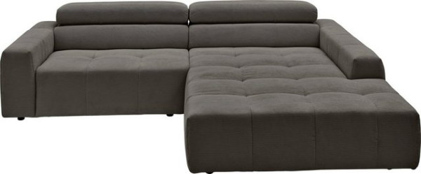 3C Candy Ecksofa Denver auch mit Cord- und Easy care-Bezug, Kopfteilverstellung, wahlweise. mit moto