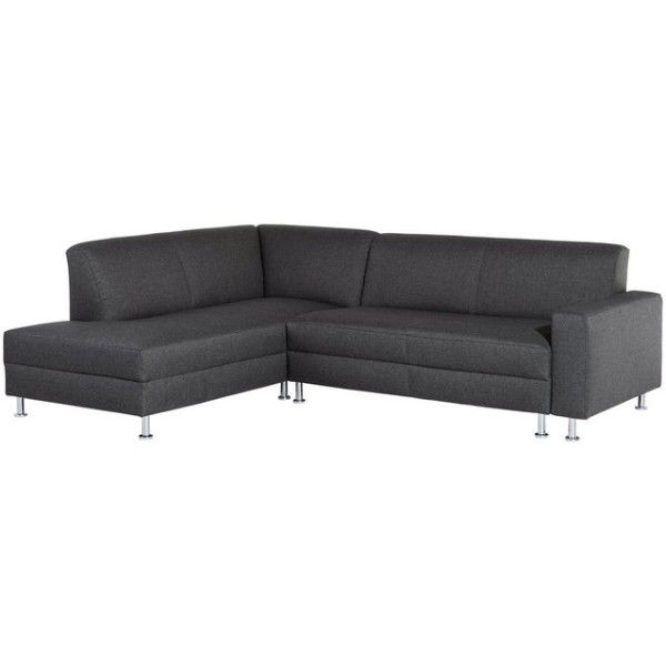 Max Winzer® Ecksofa Cicero Ecksofa links Schlaffunktion Flachgewebe graphit Schlafsofa, 1 Stück, Lie