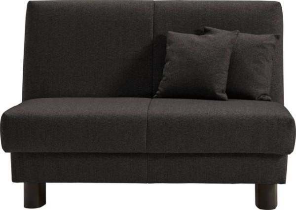 ell + ell Schlafsofa Enny, Liegefläche Breite 120 oder 140 cm, Liegehöhe 40 cm, Füße schwarz