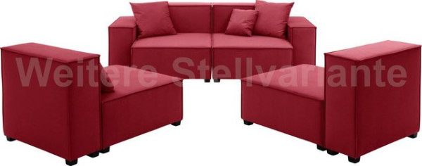 Max Winzer® Wohnlandschaft MOVE, Set, Sofa-Set 04 aus 10 Sitzelementen, inklusive 4 Zierkissen, komb