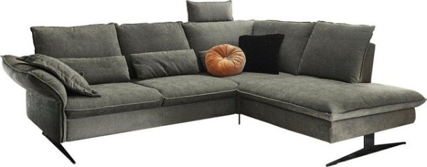 3C Carina Ecksofa, 1 Teile, incl. 2 Kopfstützen, mit klappbarer Armlehne, weiches Sitzgefühl