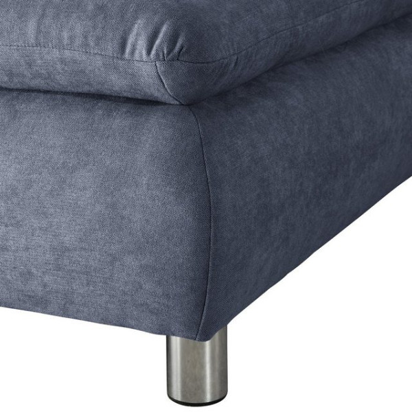 Max Winzer® Ecksofa Terrence Ecksofa links mit Sofa 2,5-Sitzer rechts Flachgewebe blau, 1 Stück, Mad