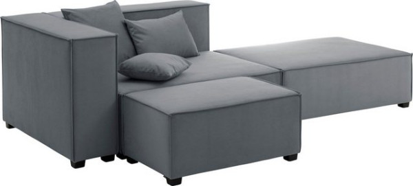 Max Winzer® Wohnlandschaft MOVE, Set, Sofa-Set 08 aus 5 Sitz-Elementen, inklusive 3 Zierkissen, komb