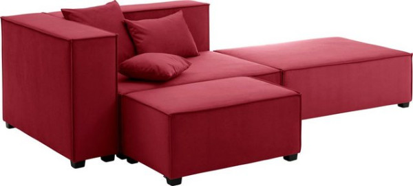 Max Winzer® Wohnlandschaft MOVE, Set, Sofa-Set 08 aus 5 Sitz-Elementen, inklusive 3 Zierkissen, komb