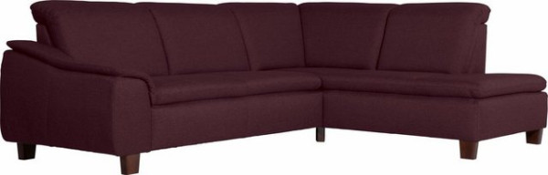 Max Winzer® Ecksofa Alessio, mit abgerundeter Rückenlehne, Ottomane wahlweise links oder rechts