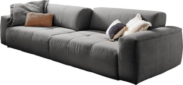 3C Candy Big-Sofa Yoshy, Zwei Sitztiefen durch verstellbare Rückenlehne, Bezug in Cord