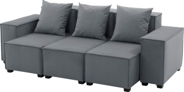 Max Winzer® Wohnlandschaft MOVE, Set, Sofa-Set 02 aus 8 Sitz-Elementen, inklusive 3 Zierkissen, komb