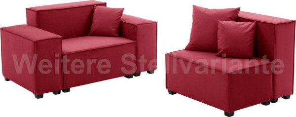Max Winzer® Wohnlandschaft MOVE, Set, Sofa-Set 01 aus 6 Sitz-Elementen, inklusive 3 Zierkissen, komb