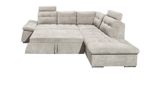 ED EXCITING DESIGN Ecksofa, Nalo Ecksofa 260x219 cm Couch Eckcouch Sofa Grün