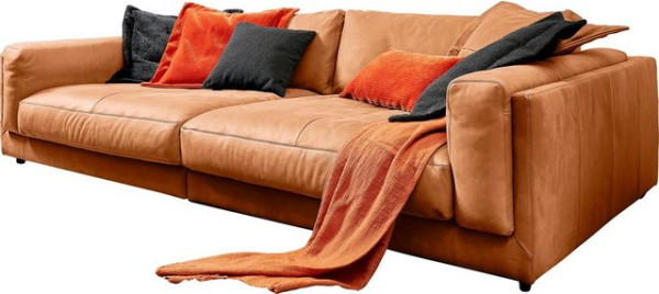 3C Candy Big-Sofa Karalis, auch in Cord-Bezug, lose Kissen, loungige Bequemlichkeit