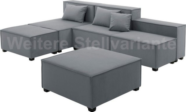 Max Winzer® Wohnlandschaft MOVE, Set, Sofa-Set 03 aus 8 Sitz-Elementen, inklusive 3 Zierkissen, komb