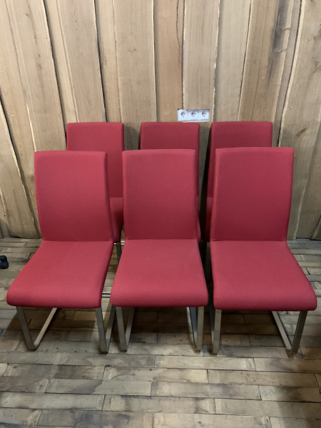 6 Stühle rot Daniella Lagerware