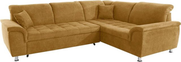 DOMO collection Ecksofa Franzi, wahlweise mit Kopfteilverstellung (dann Breite: 275 cm)