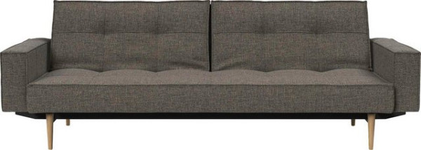 INNOVATION LIVING ™ Sofa Splitback, mit Armlehne und hellen Styletto Beinen, in skandinavischen Desi