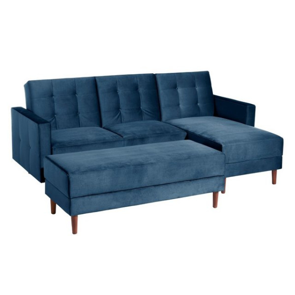 Max Winzer® Sofa Easy Relax, Funktionssofa mit Hocker Samt