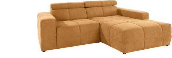 DOMO collection Ecksofa Brandon kleine Ausführung B/T/H: 214/100/80 cm, Mit Kopfteilverstellung, auc